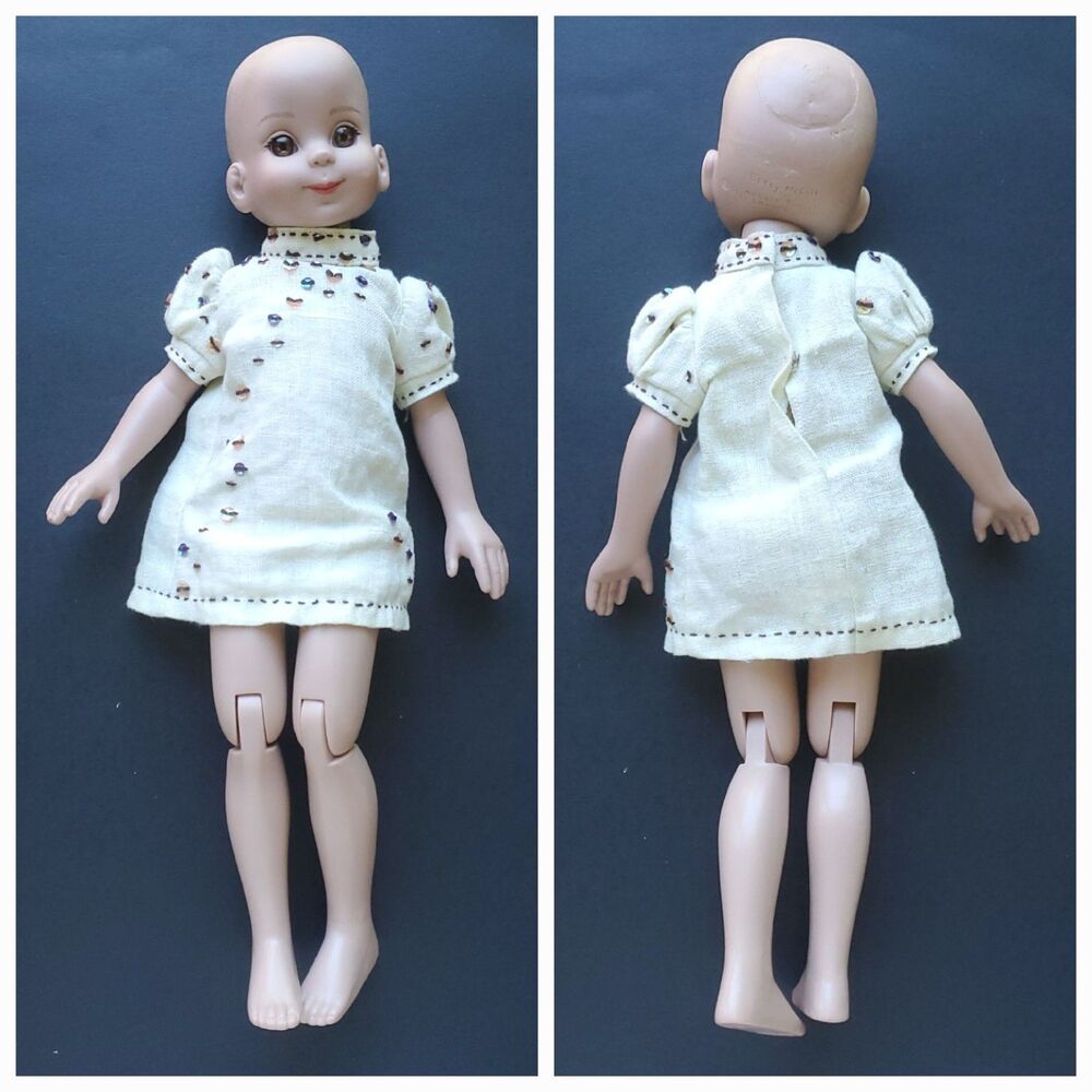 Robert Tonner 13" Betsy McCall Doll 1996 Sequin Mini Dress Bald Missing Hair